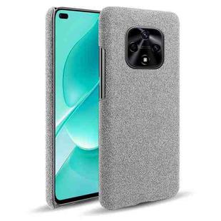 For Huawei nova 9Z 5G Cloth Coated Hard Plastic Phone Case(Light Grey)