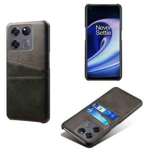 For OnePlus Ace Racing Dual Card Slots Calf Texture PC + PU Phone Case(Black)