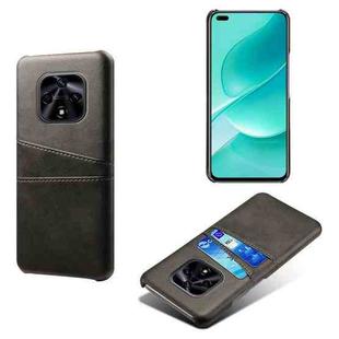 For Huawei nova 9Z 5G Dual Card Slots Calf Texture PC + PU Phone Case(Black)