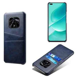 For Huawei nova 9Z 5G Dual Card Slots Calf Texture PC + PU Phone Case(Blue)