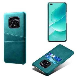 For Huawei nova 9Z 5G Dual Card Slots Calf Texture PC + PU Phone Case(Green)
