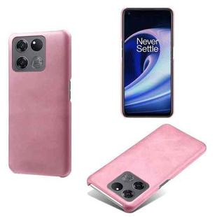 For OnePlus Ace Racing Calf Texture PC + PU Phone Case(Pink)