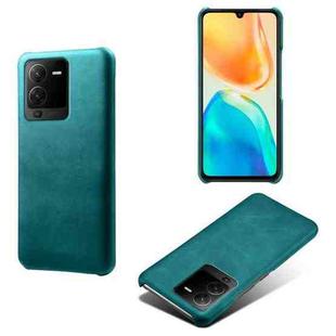 For vivo S15 Pro Calf Texture PC + PU Phone Case(Green)