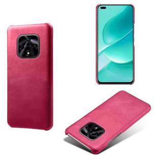 For Huawei nova 9z 5G Calf Texture PC + PU Phone Case(Rose Red)