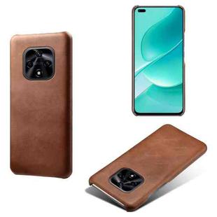 For Huawei nova 9z 5G Calf Texture PC + PU Phone Case(Brown)