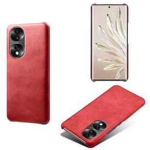 For Honor 70 Calf Texture PC + PU Phone Case(Red)