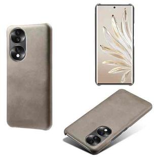 For Honor 70 Calf Texture PC + PU Phone Case(Grey)