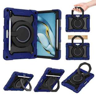 For Huawei Matepad Pro 10.8 Armor Contrast Color Silicone + PC Tablet Case(Navy Blue)