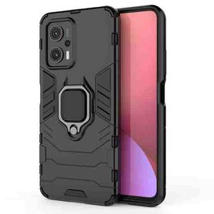For Xiaomi Redmi Note 11T Pro 5G Shockproof PC + TPU Phone Case with Magnetic Ring Holder(Black)