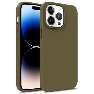 For iPhone 14 Pro TPU Shockproof Phone Case (Army Green)