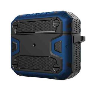 Bumblebee Two-Color Three-Proof Earphones Protective Case For AirPods 3(Royal Blue + Black)