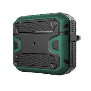 Bumblebee Two-Color Three-Proof Earphones Protective Case For AirPods 3(Dark Green + Black)