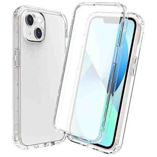 For iPhone 14 Full Body Shockproof Clear Gradient Phone Case (Transparent)