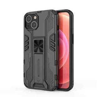 For iPhone 14 Plus Supersonic PC + TPU Holder Phone Case  (Black)