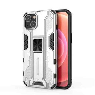 For iPhone 14 Supersonic PC + TPU Holder Phone Case (White)