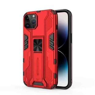 For iPhone 14 Pro Supersonic PC + TPU Holder Phone Case (Red)