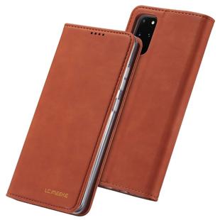 For Galaxy S20 LC.IMEEKE LC-002 Series Skin Hand Feeling PU + TPU Horizontal Flip Leather Case with Holder & Card Slot & Wallet(Brown)