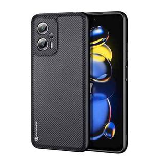 For Xiaomi Redmi Note 11T Pro / Note 11T Pro+ DUX DUCIS Fino Series PU + TPU Phone Case(Black)
