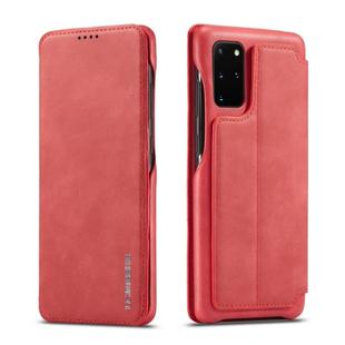 For Galaxy S20 LC.IMEEKE Hon Ancient Series Horizontal Flip Leather Case with Holder & Card Slot(Red)