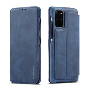 For Galaxy S20+ LC.IMEEKE Hon Ancient Series Horizontal Flip Leather Case with Holder & Card Slot(Blue)