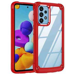 For Samsung Galaxy A52 5G / 4G TPU + PC Lens Protection Phone Case(Red)