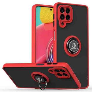 For Samsung Galaxy M53 Q Shadow 1 Series TPU + PC Phone Case with Ring(Red)