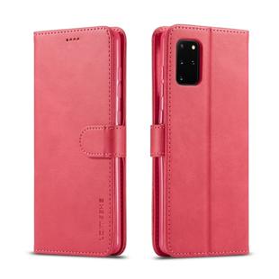 For Galaxy A51 / M40S LC.IMEEKE Calf Texture Horizontal Flip Leather Case, with Holder & Card Slots & Wallet & Photo Frame(Red)