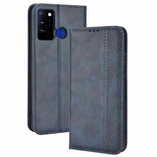 For BLU G71 Magnetic Buckle Retro Crazy Horse Leather Phone Case(Blue)