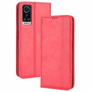 For BLU G91 Max Magnetic Buckle Retro Crazy Horse Leather Phone Case(Red)