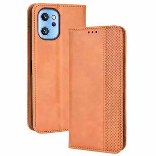 For UMIDIGI A13 / A13 Pro / A13S Magnetic Buckle Retro Crazy Horse Leather Phone Case(Brown)