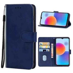 For ZTE Blade A52 2022 Leather Phone Case(Blue)