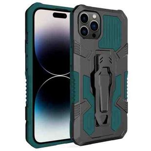 For iPhone 14 Pro Max Machine Armor Warrior PC + TPU Phone Case (Green)