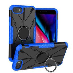 For iPhone SE 2022 / 8 / 7 Armor Bear Shockproof PC + TPU Phone Case(Blue)