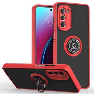 For Motorola Moto G Stylus 5G 2022 Q Shadow 1 Series TPU + PC Phone Case with Ring(Red)