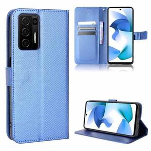 For BLU F91 Diamond Texture Leather Phone Case(Blue)