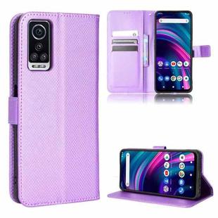For BLU G91 Max Diamond Texture Leather Phone Case(Purple)