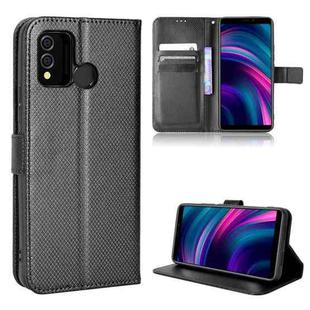 For BLU J9L Diamond Texture Leather Phone Case(Black)