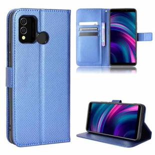 For BLU J9L Diamond Texture Leather Phone Case(Blue)