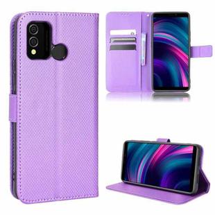 For BLU J9L Diamond Texture Leather Phone Case(Purple)