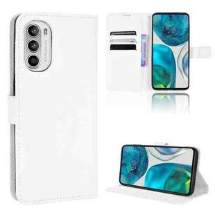 For Motorola Moto G71s / G82 / G52 4G Diamond Texture Leather Phone Case(White)