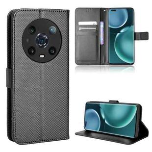 For Honor Magic4 Pro Diamond Texture Leather Phone Case(Black)