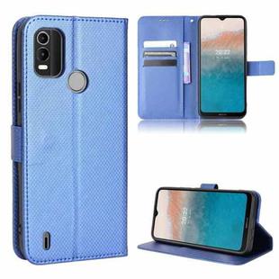 For Nokia C21 Plus Diamond Texture Leather Phone Case(Blue)