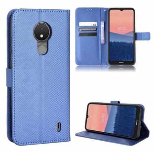 For Nokia C21 Diamond Texture Leather Phone Case(Blue)