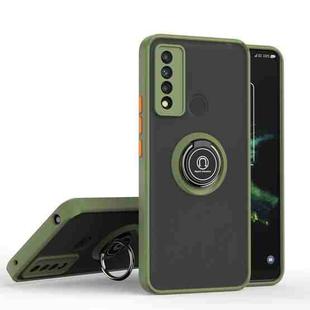 For TCL 20 XE Q Shadow 1 Series TPU + PC Phone Case with Ring(Green)