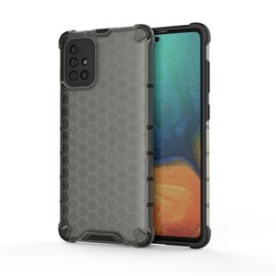 For Calaxy A71 PC + TPU Honeycomb Drop Protection Case(Black)