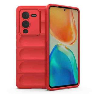 For vivo S15 Pro 5G Magic Shield TPU + Flannel Phone Case(Red)