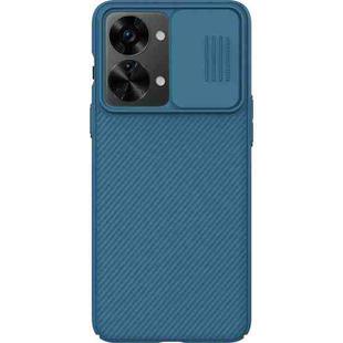 For OnePlus Nord 2T 5G NILLKIN Black Mirror Series Camshield PC Phone Case(Blue)
