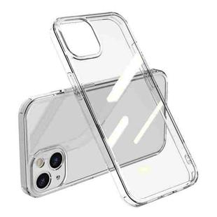 Shockproof TPU + Single-sided Glass Protective Phone Case For iPhone 12(Transparent)