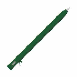 LOVE MEI Bamboo Liquid Silicone Gel Stylus Pen Protective Case For Apple Pencil 2(Dark Green)