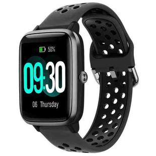For ID205 / Willful SW021 19mm Silicone Two-color Sports Watch Band(Coal Black)